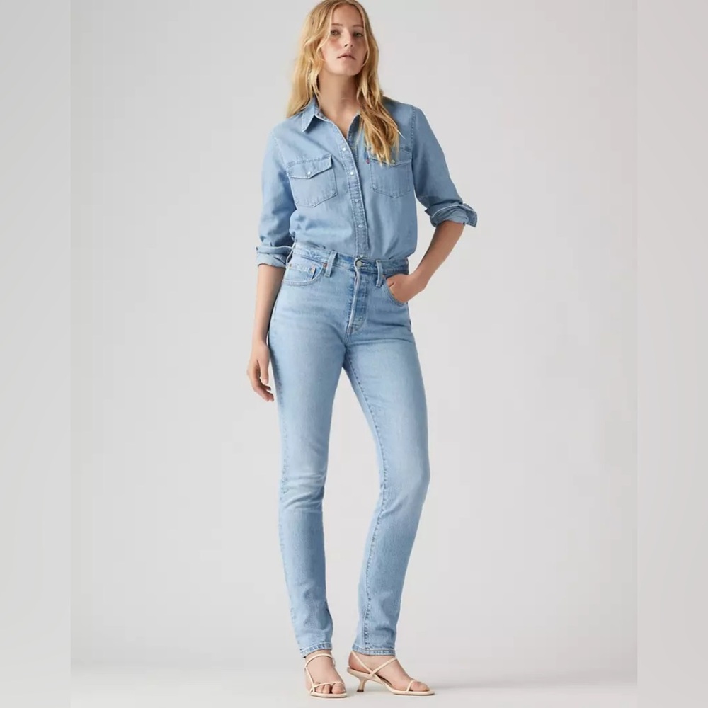Levi’s | Premium 501 Light-Wash Skinny Jeans
